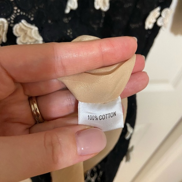 Dolce and Gabbana Crochet Floral Little Black Lace Dress LBD Size Small - Picture 11 of 16